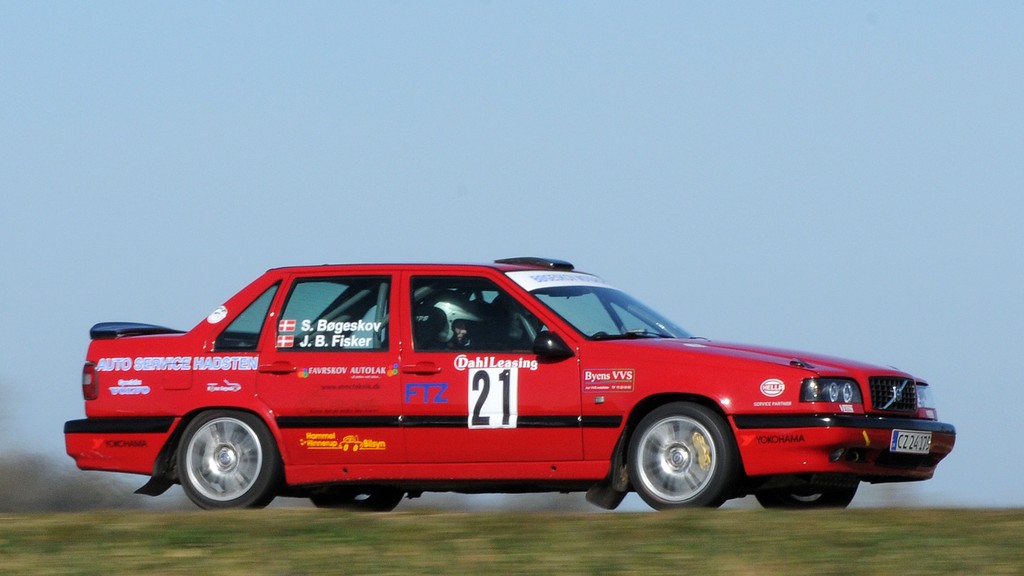 Volvo 850 GLT til rallytest i Struer
(Foto: rallypics.dk / Viggo Johansen)